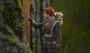 A screenshot of Cal Kestis using psychometry in Star Wars Jedi: Fallen Order