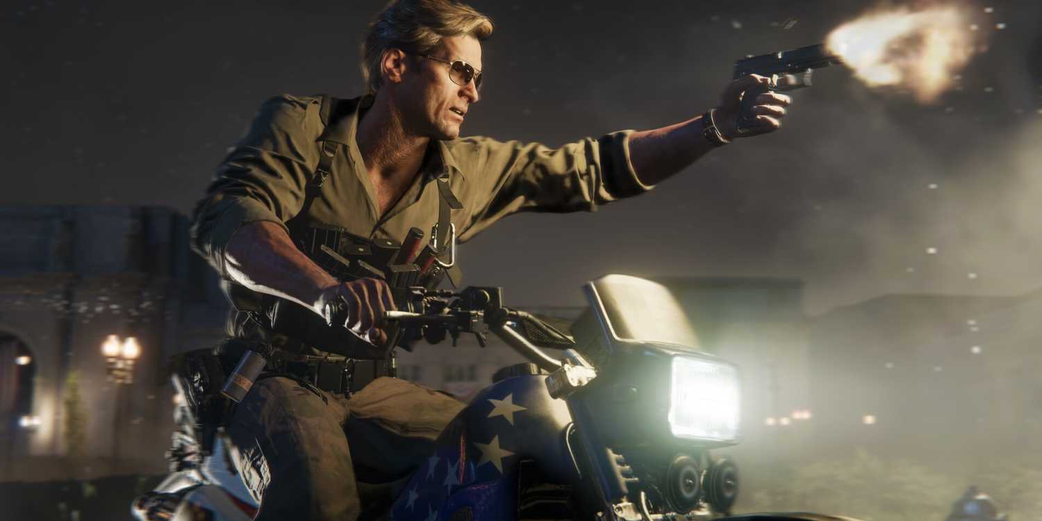 Black Ops 6 Adler on a motorcycle