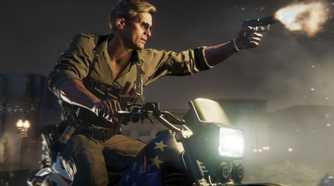 Black Ops 6 Adler on a motorcycle
