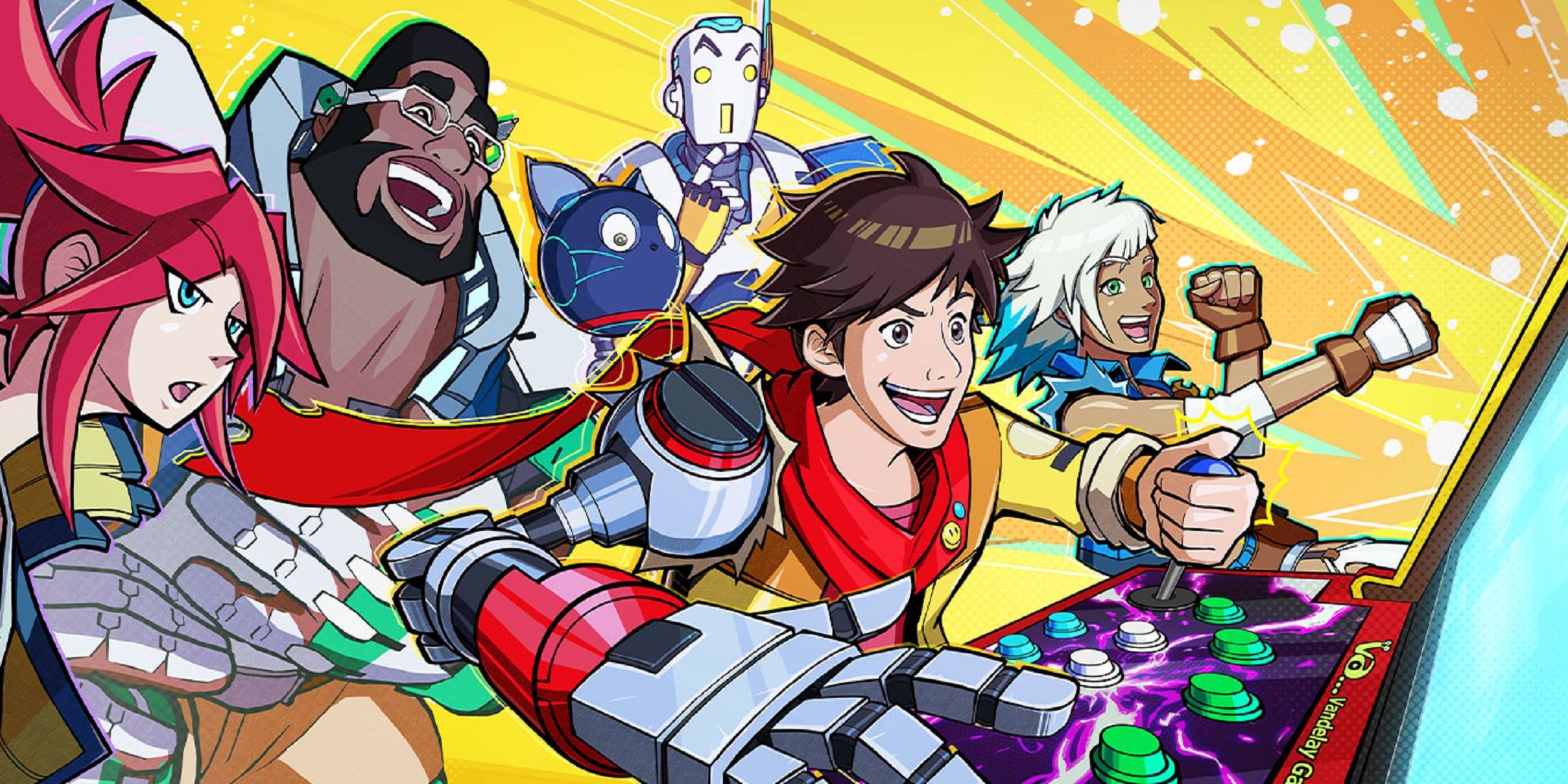 hi-fi rush art showing the cast of characters