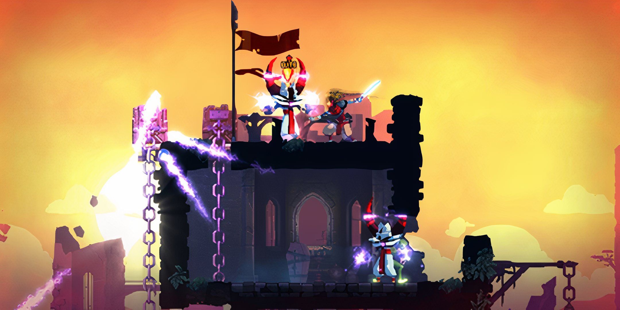 Dead Cells Rampart area two enemies
