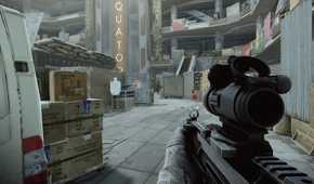 escape from tarkov soldier in a city plaza
