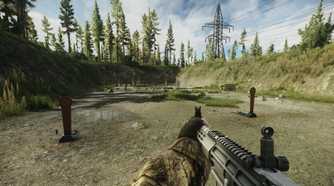 escape from tarkov soldier in a shooting range