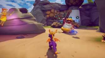 Spyro on the beach