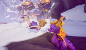 Spyro talking to a fairy