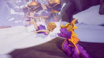 Spyro talking to a fairy