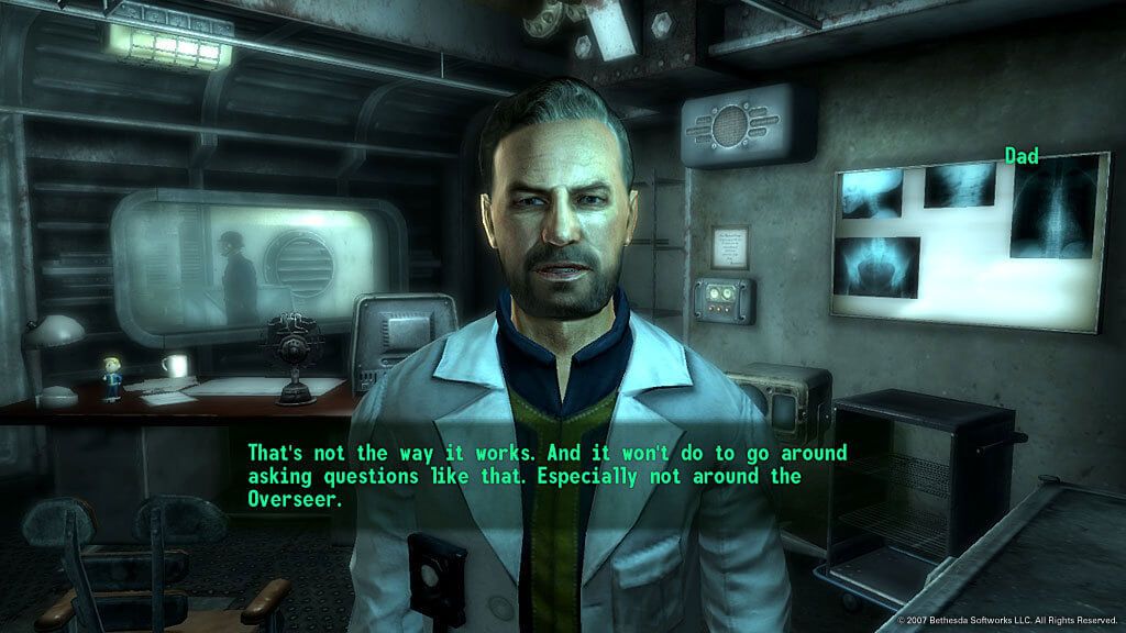 fallout 3 screenshot of a conversation with an NPC