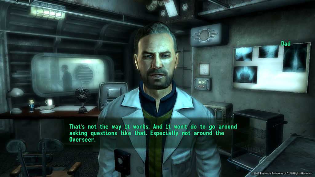 fallout 3 screenshot of a conversation with an NPC