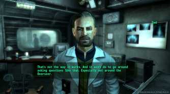 fallout 3 screenshot of a conversation with an NPC
