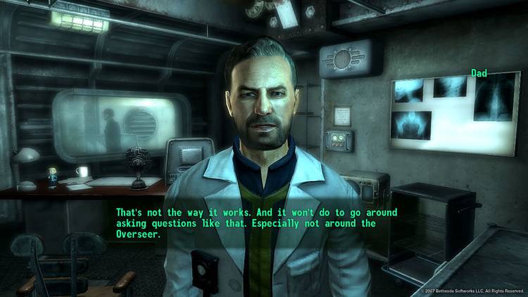 fallout 3 screenshot of a conversation with an NPC