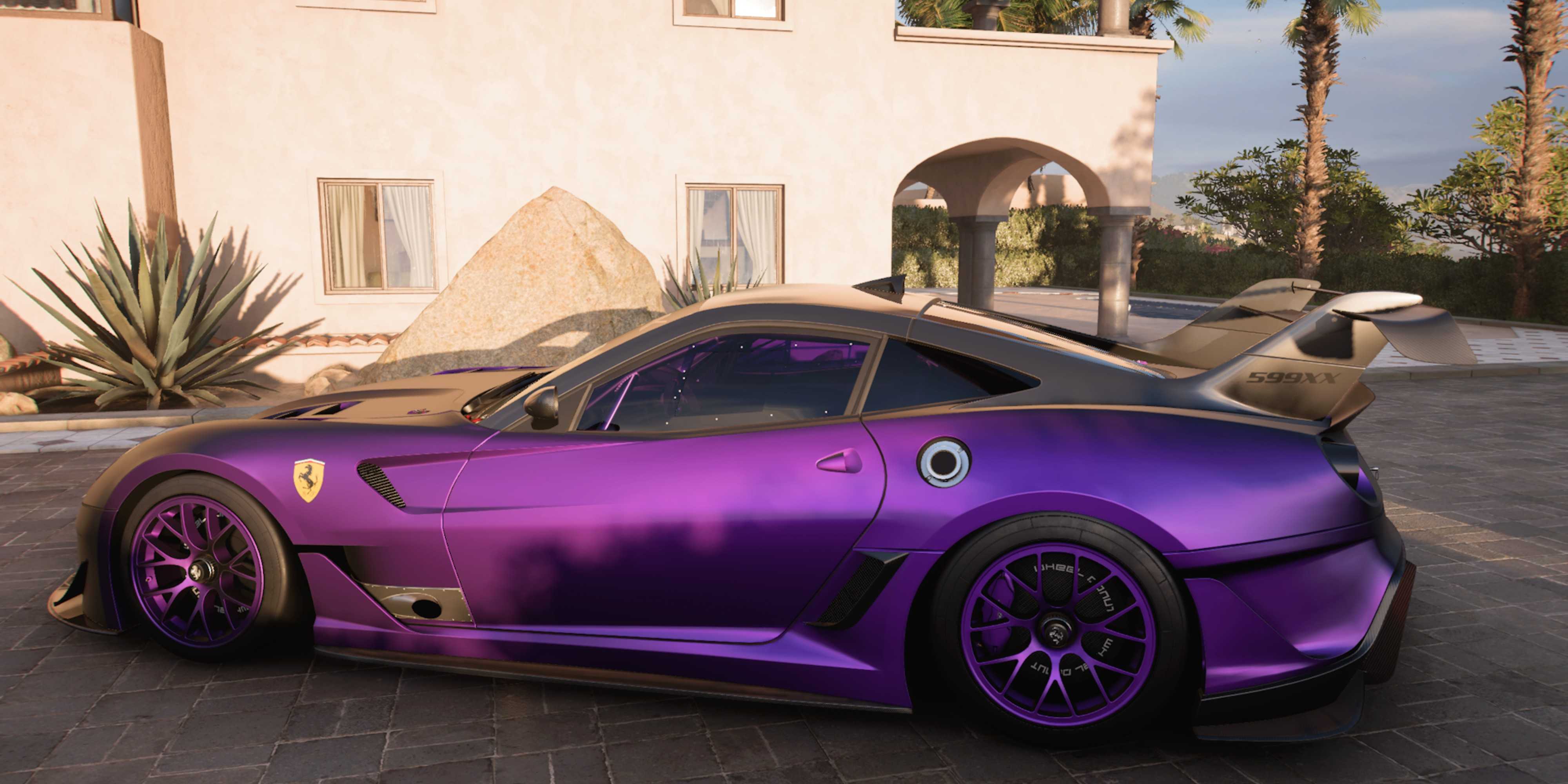 forza horizon 5 ferrari 599xx evo purple