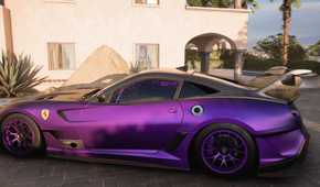 forza horizon 5 ferrari 599xx evo purple