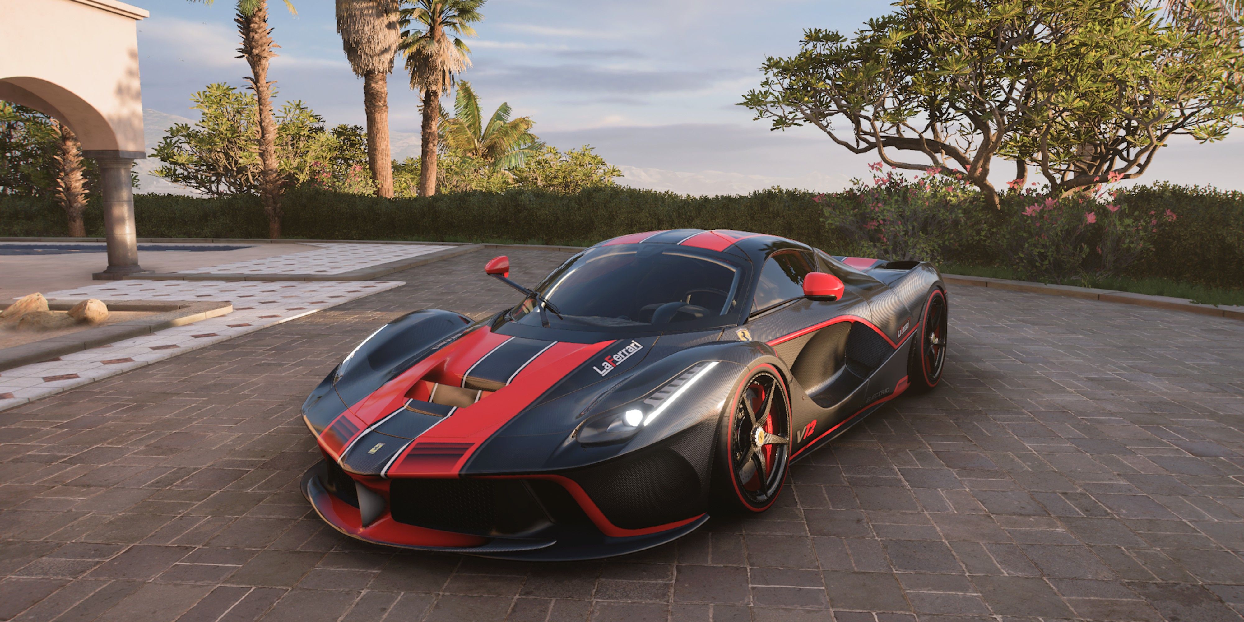 forza horizon 5 ferrari laferrari black and red