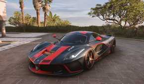forza horizon 5 ferrari laferrari black and red