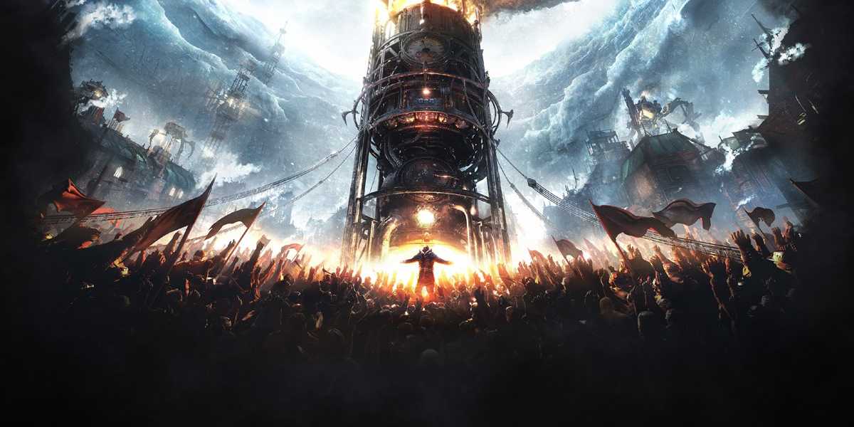 The cover art for Frostpunk
