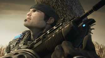 gears of war 2 Marcus leaning on a tree