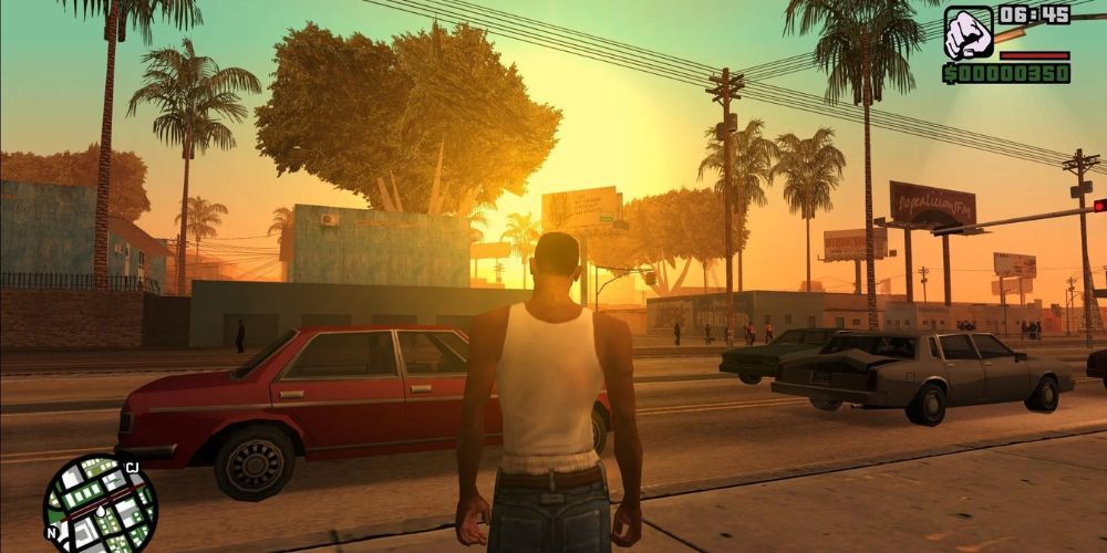 GTA San Andreas running on PS2