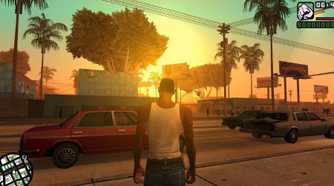 GTA San Andreas running on PS2