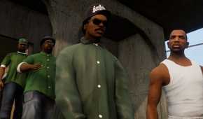 GTA San Andreas, the crew standing