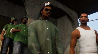 GTA San Andreas, the crew standing