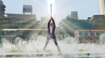 Yakuza: Like A Dragon Ichiban holding his bat like a sword