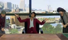 Yakuza: Like A Dragon Ichiban working at his business management minigame