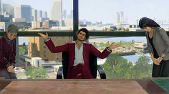 Yakuza: Like A Dragon Ichiban working at his business management minigame