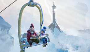 A snowy level in It Takes Two
