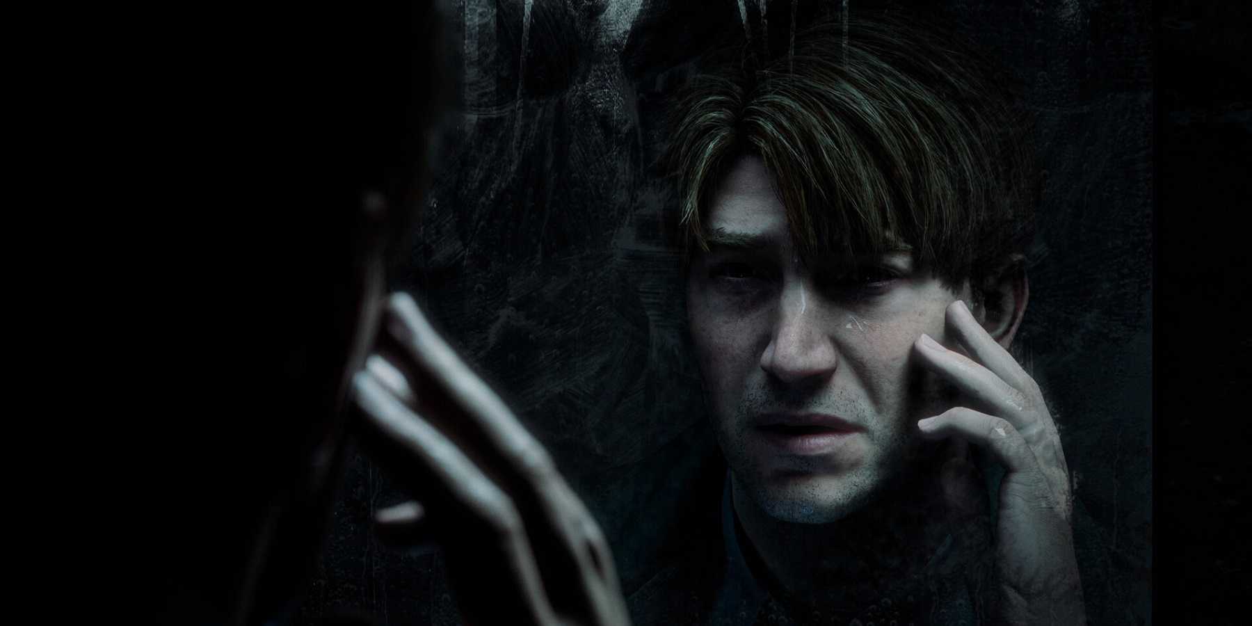 James Ferguson on a call while looking into the mirror