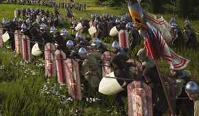 A small skirmish in Manor Lords