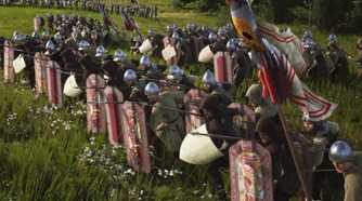 A small skirmish in Manor Lords