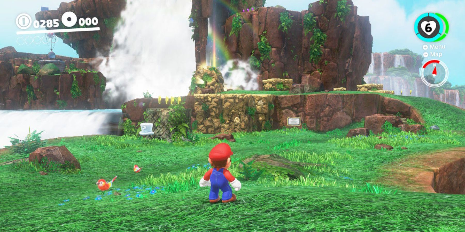 Super Mario Odyssey dinosaur level