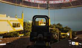 Aiming a gun in the finals