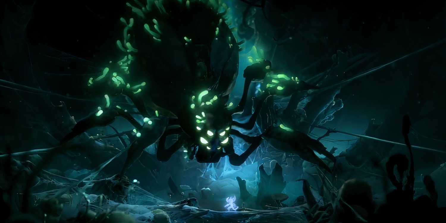 Ori and the Will of the Wisps spider boss battle
