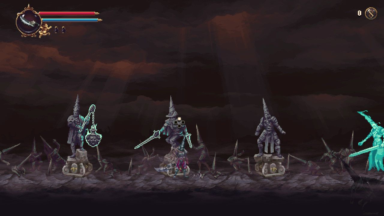 Choosing your weapon in Blasphemous 2