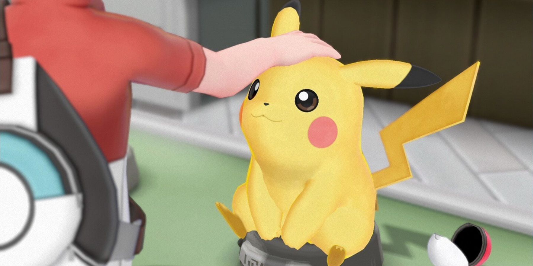 A screenshot of gameplay for Pokemon Lets Go Pikachu