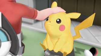 A screenshot of gameplay for Pokemon Lets Go Pikachu
