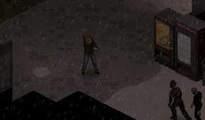Fighting in the rain in Project Zomboid