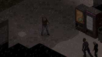 Fighting in the rain in Project Zomboid