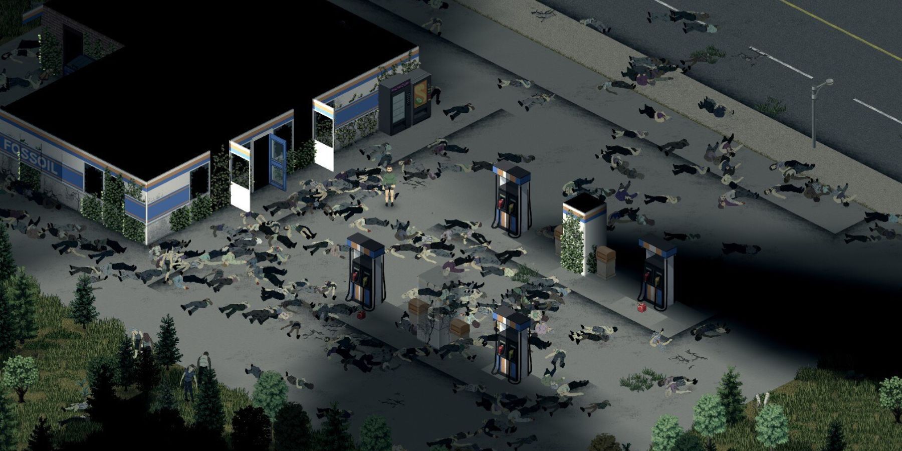 Zombies at the gas station