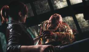 Jill being grabbed by a monster in Resident Evil 3