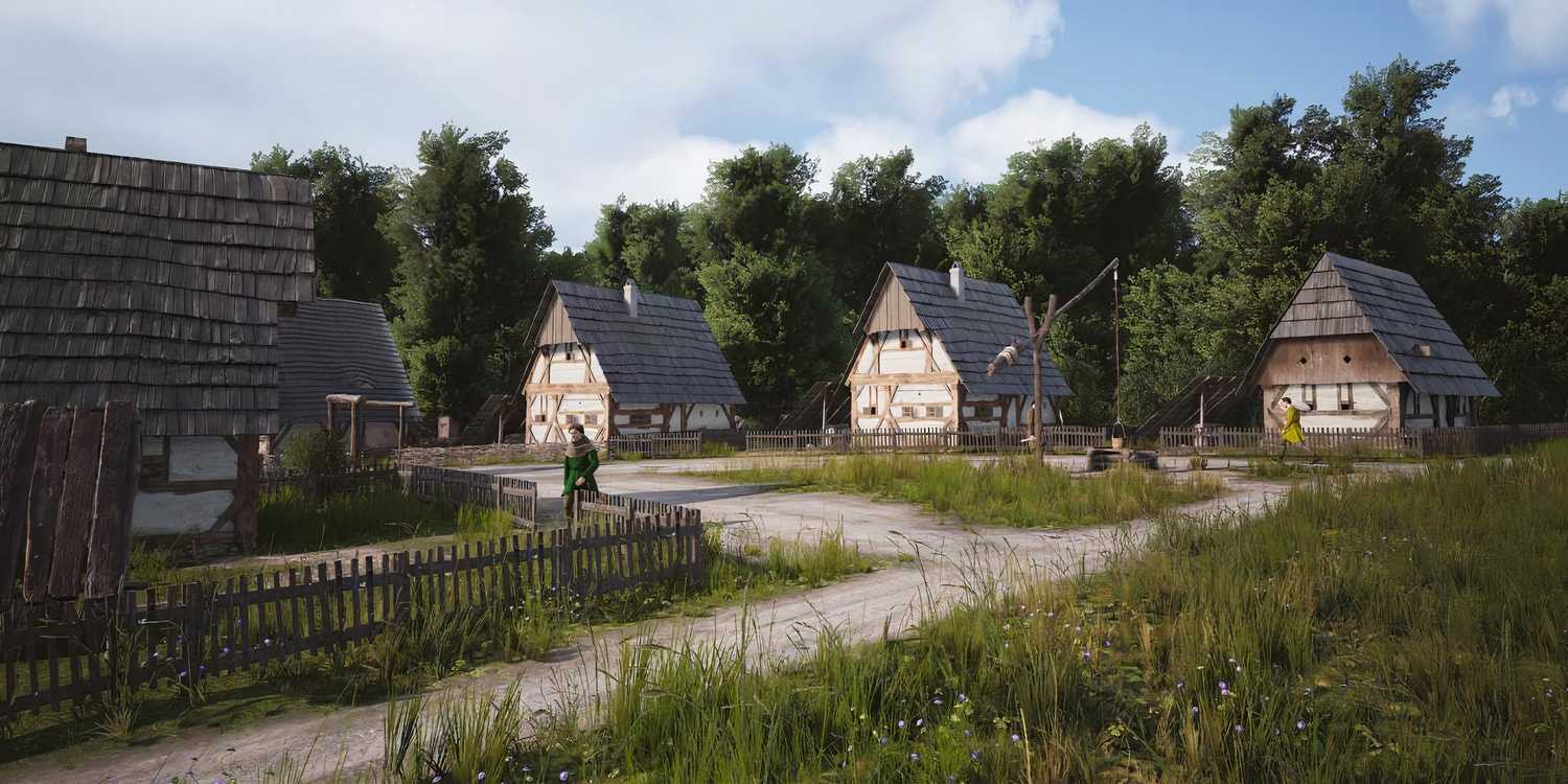 A small village in Manor Lords
