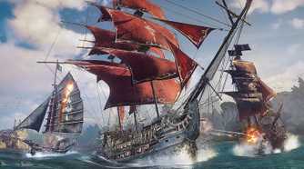 A ship battle in Skull and Bones