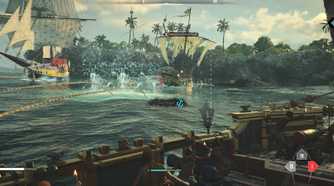 Boarding a ship in skull and bones