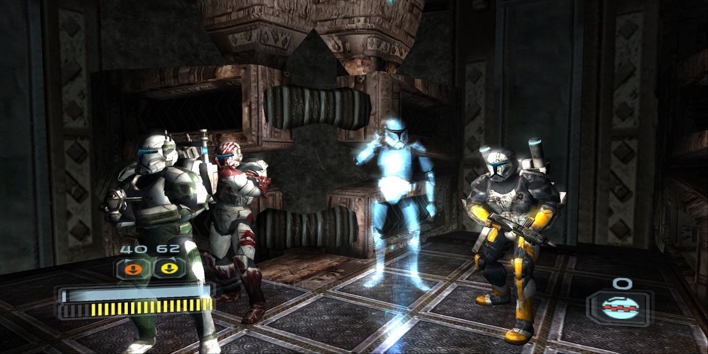 A screenshot of Delta Squad from Star Wars: Republic Commando