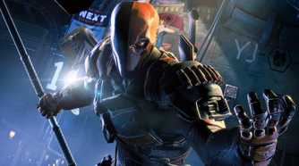 A screenshot of Deathstroke in Suicide Squad Kill the Justice League