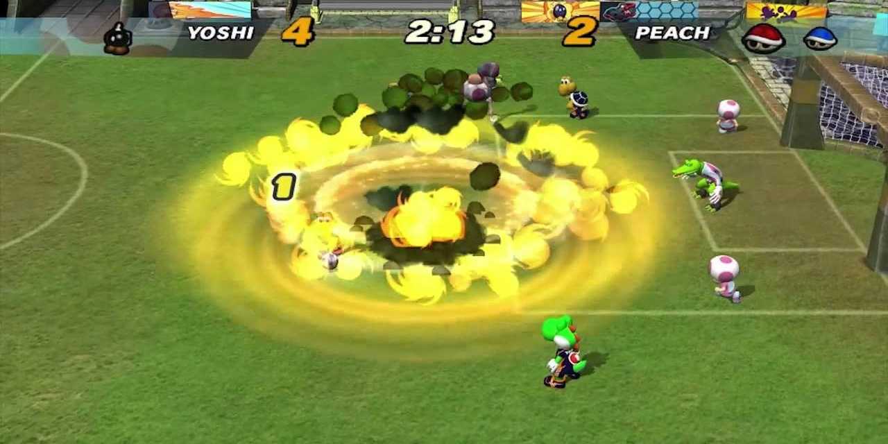 super mario strikers large explosion