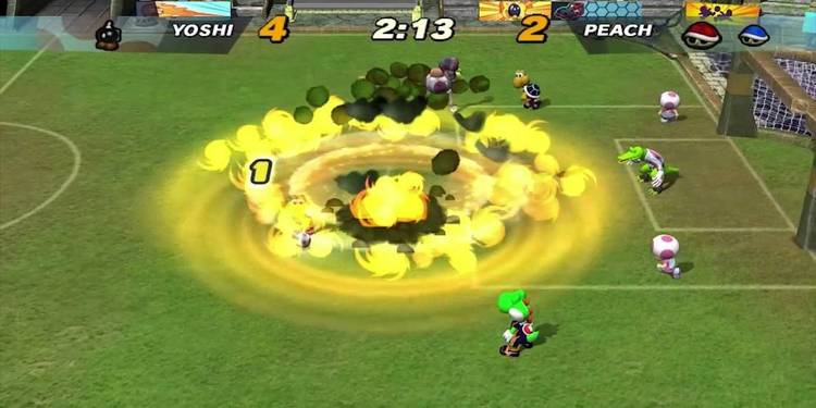 super mario strikers large explosion
