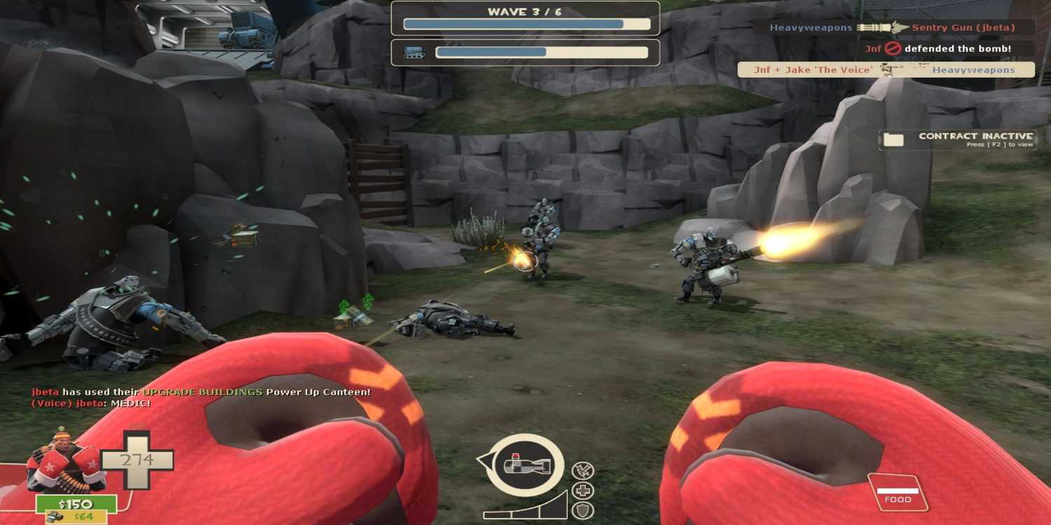 A team fortress 2 character with punch mittens on
