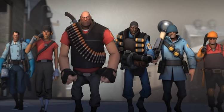 Team fortress 2 character lineup